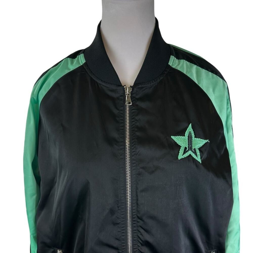Killer Merch Jeffree Star High How Are Ya Bomber Jacket Green Black Size Medium - Picture 5 of 6